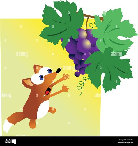 Fox and Grapes Stock Photo - Alamy