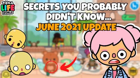 Secrets you probably didn't know in Toca Life World NEW UPDATE SECRETS | Toca Boca Secrets - YouTube