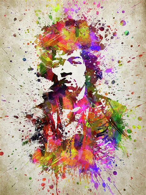 Jimi Hendrix In Color Digital Art by Aged Pixel | Fine Art America