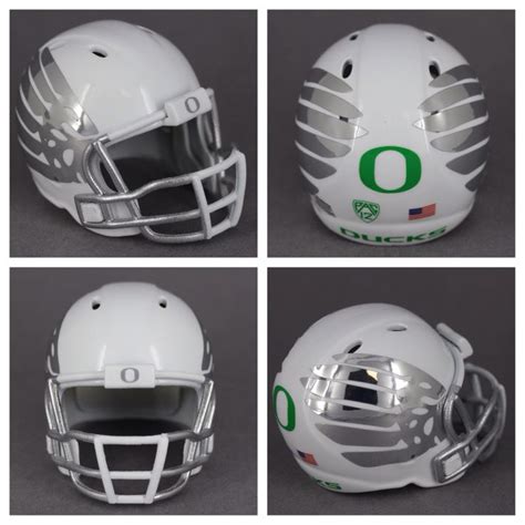 Custom Oregon Ducks 2014 White Vapor Pocket Pro Scale Helmet #Riddell # ...