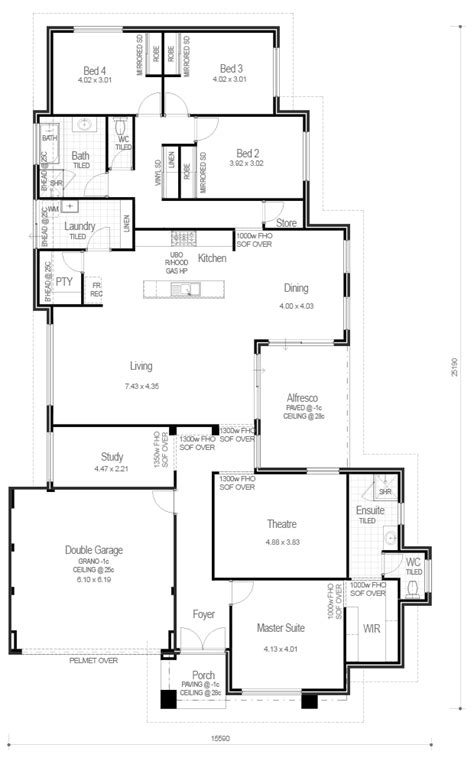 Choice Series - The Hampton - Floorplan | Floor plans, Home builders, House plans