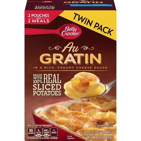 Betty Crocker Au Gratin Potatoes, 8.8 oz Box - Walmart.com