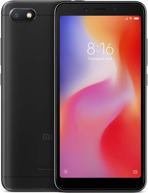 Xiaomi Redmi 6A 16GB Unlocked GSM Dual-SIM Phone w/ 13MP Camera - Black ...