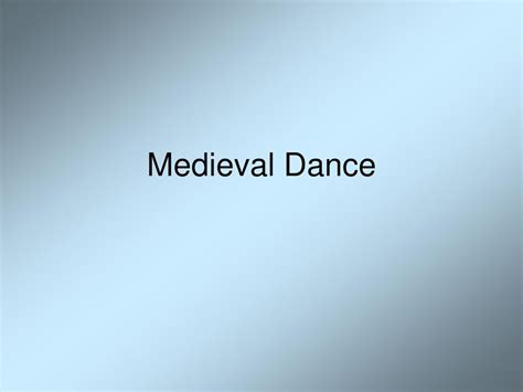 A quick guide to dance history - ppt download