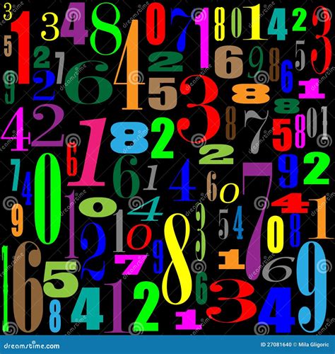 Wallpaper With Numbers Black Stock Vector - Illustration of series ...