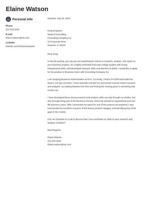 Business Cover Letter Examples & Templates [2024 ready]