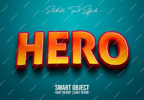 Premium PSD | Hero text style effect