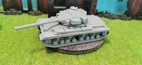 Caernarvon British Heavy Prototype Tank Model Kit 28 Mm / 20 Mm / 15 Mm for Wargaming Scale 1/ ...