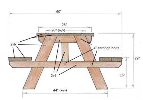 8 seat picnic table plans