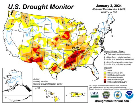 U.S. Drought: Weekly Report for January 2, 2024 | National Centers for Environmental Information ...