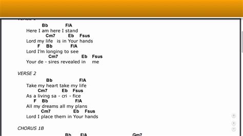 I Give Myself Away Chords - YouTube