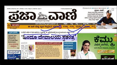 Today prajavani paper analysis Kannada| All India Facts|#Prajavani - YouTube