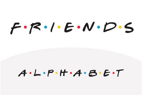 printable alphabet of the friends tv show font | Friends font, Friends ...