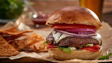 Grilled Portobello Mushroom Burger with Cheese | Char-Broil | Char-Broil®