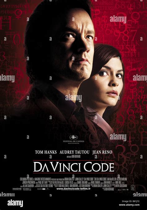 The Da Vinci Code Year: 2006 USA Affiche / Poster Tom Hanks, Audrey Tautou Director: Ron Howard ...