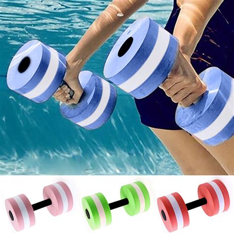 Limei Water Dumbbells Water Aerobics for Pool Fitness Exercise Lightweight Resistance Aquatic ...