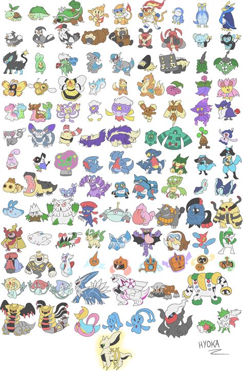 Drawing all pokemon (gen 4) : r/Pokemonart