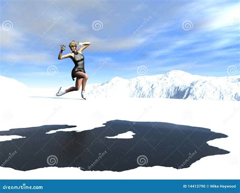 Skating On Thin Ice Stock Photo - Image: 14413790