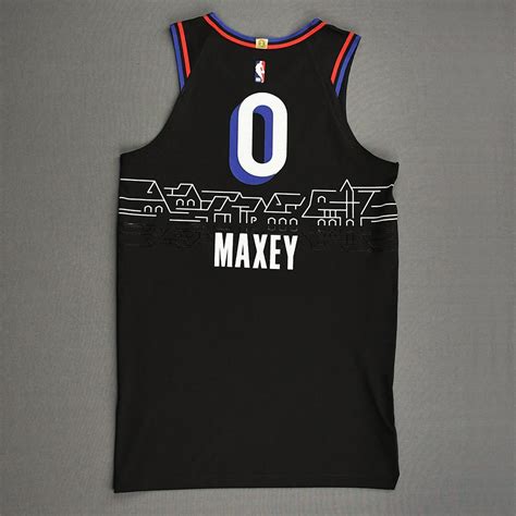 Tyrese Maxey - Philadelphia 76ers - Game-Worn City Edition Jersey ...