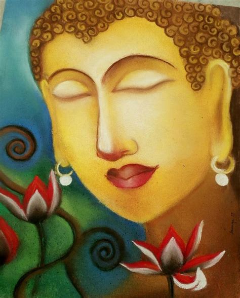 Buddha Lotus Painting at PaintingValley.com | Explore collection of Buddha Lotus Painting