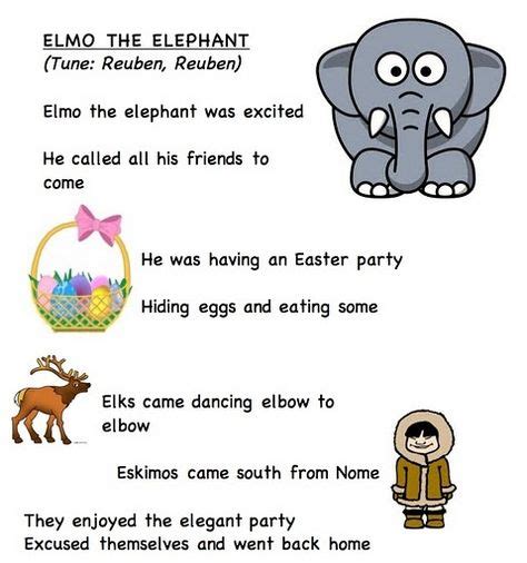 Elmo the Elephant | frog street press songs and lyrics | Letter song, Alphabet songs, Frog ...