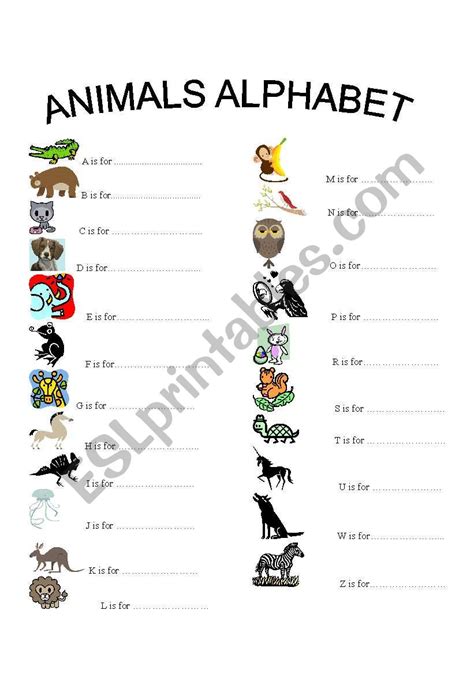 List of animals that start with each letter of the alphabet – Nature ...