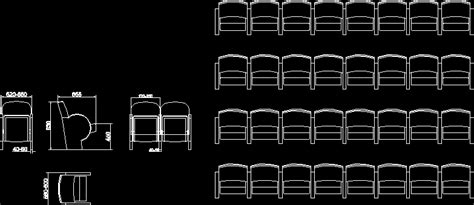 Chairs Auditorium DWG Block for AutoCAD • Designs CAD