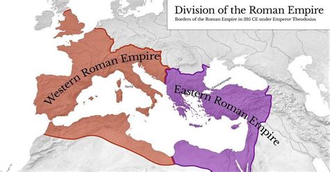 Roman Empire Map [Eastern and Western Rome]