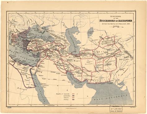 Kingdoms of the successors of Alexander : after the Battle of Ipsus, B.C. 301. | Library of Congress