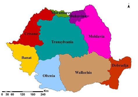 Historical regions of Romania. | Download Scientific Diagram