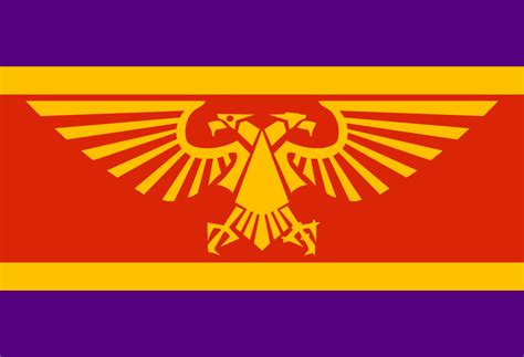 My unofficial flag for the Imperium of Man : r/vexillology