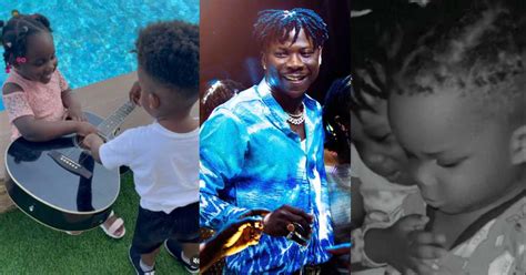 Stonebwoy: 8 Videos and Photos of Musician's Children Proving Jidula is a Smart big Sister to ...