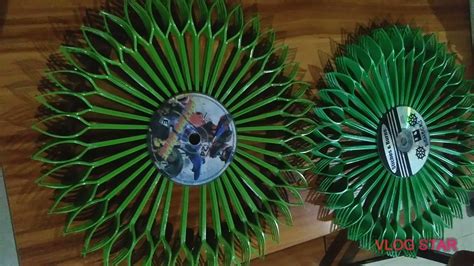 Recycled parol made by plastic fork and CD, plastic bottle - YouTube