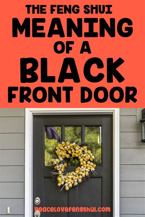 black front door meaning | Black front doors, Front doors painted black ...