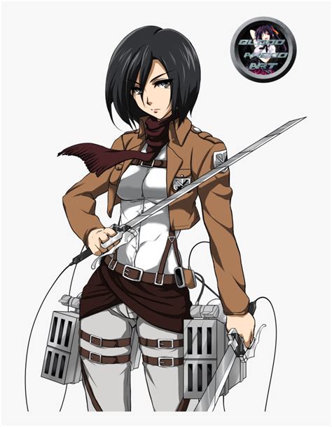 On Titan Png Mikasa Transparent