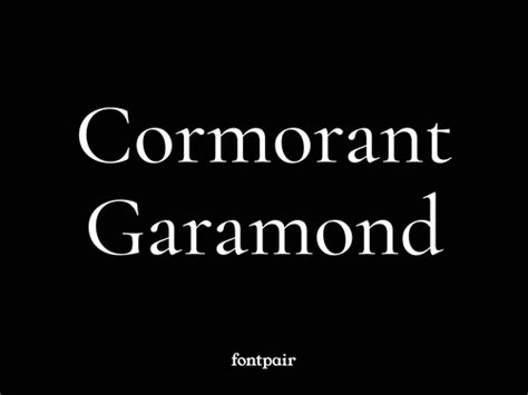 Cormorant Garamond - Free Display Font - Fontpair