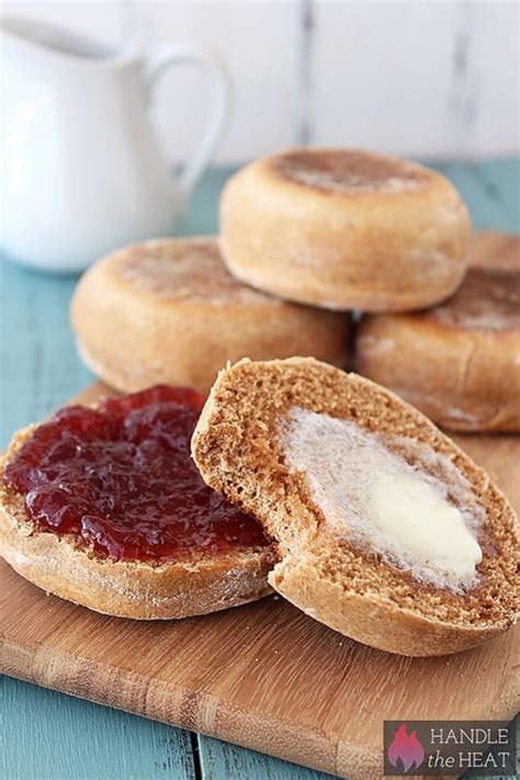 Whole Wheat English Muffins - Handle the Heat