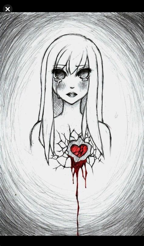 Dibujo de corazón roto | Dibujos tristes, Dibujos hermosos, Dibujos