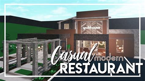 Welcome to Bloxburg: Casual Modern Restaurant - YouTube