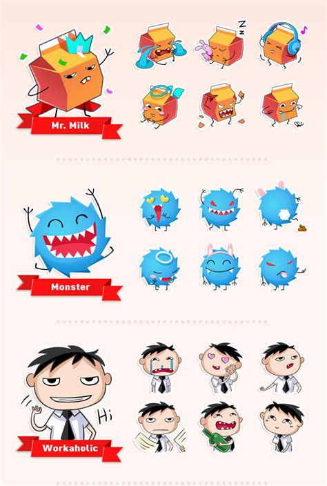 Stickers for Messenger on Behance