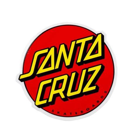 Santa Cruz Classic Dot 3" Red Autocollant