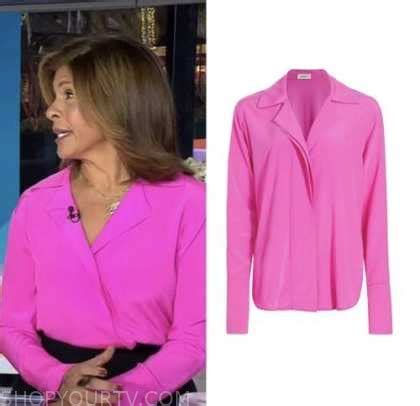 The Today Show: January 2023 Hoda Kotb's Pink Silk Blouse | Shop Your TV