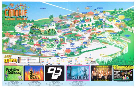 Canobie Lake Park - 2006 Park Map