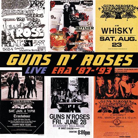 Live Era '87 - '93 by Guns N' Roses - Guns and Roses Digital Art by ...