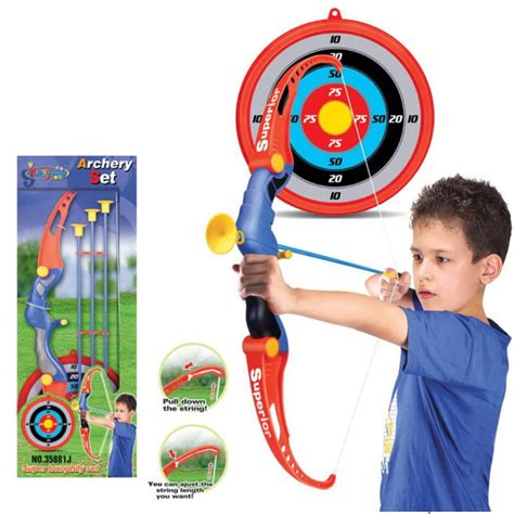 Toy Archery Bow And Arrow Set for Kids With Arrows, Target, and Quiver - Walmart.com - Walmart.com