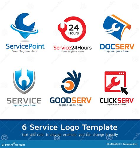 Service Logo Template Design Vector Stock Illustration - Illustration ...