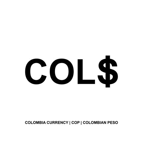 Colombia Currency Symbol, Colombian Peso Icon, COP Sign. Vector ...