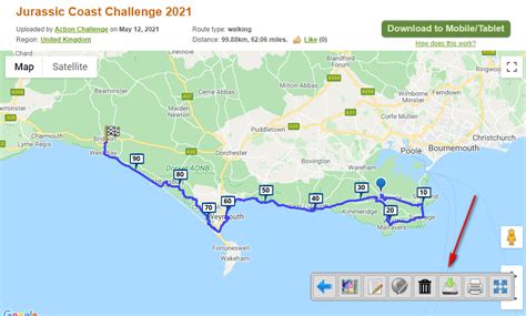 Jurassic Coast Maps & Route - Ultra Challenge