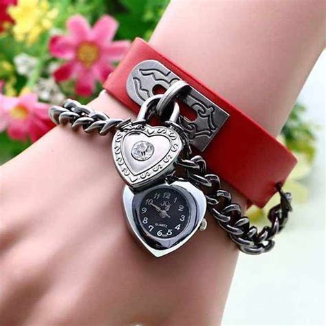 Heart Shaped Bracelet Wrist Watch : ShoppersBD