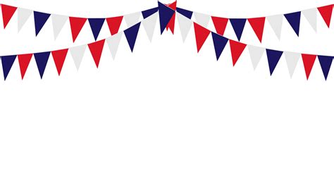 Bunting Hanging Red White Blue Flags Triangles Banner Background. United State of America ...